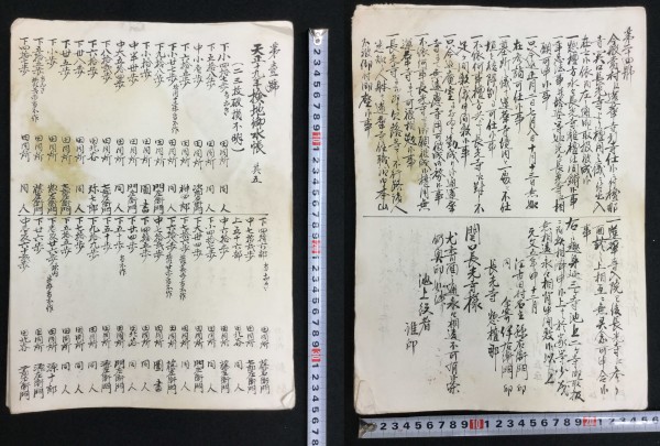 江戸期　武州多摩郡江古田村検地御水帳　22帖