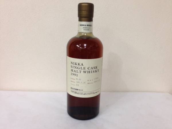 ニッカ　シングルカスク　ウイスキー　宮城峡　1991～2009　62％