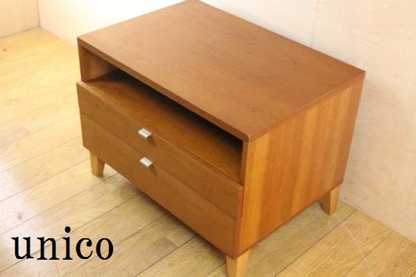unicoウニコ NOI ノイ チェリー材 テレビボード台 unico Noi AV cabinet