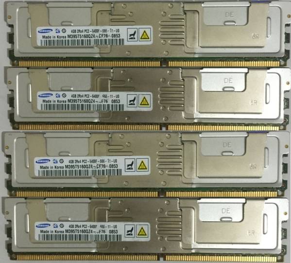 MacPro用16GBメモリ(4GB×4枚) DDR2 800MHz PC2-6400F FB-DIMM
