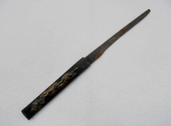 小柄　刀装具　武具　日本刀 刀装具 小道具】 小柄 / 小刀 武具 日本刀 ※錆び・折れ 有り Yahoo