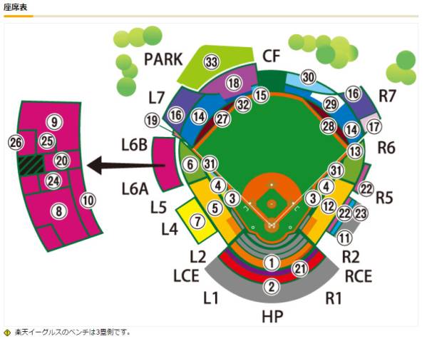 楽天vs埼玉西部ライオンズ エキサイティングシート2枚 9月6日_1