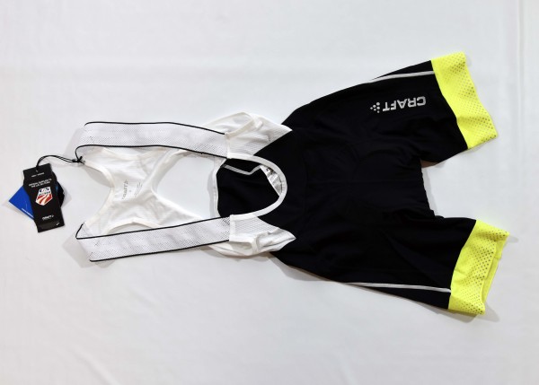 Craft★クラフト Glow ビブショーツ size:S 黒/黄+反射素材