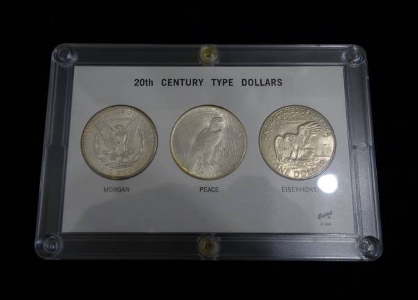 Y631◆アメリカ貨幣◆モルガン・ピースダラー・アイゼンハワー