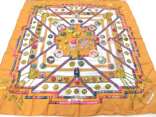 エルメス 大判 シルクスカーフ カレPetite main お針子さん ⑥