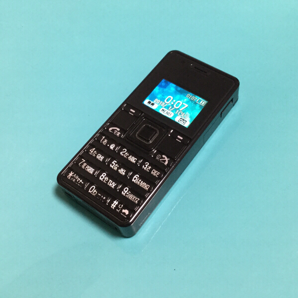 WX06A ストラップフォン2 エイビット ブラック willcom Y!mobile