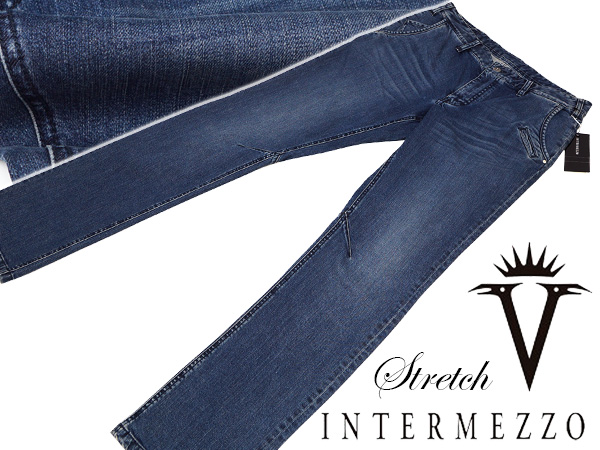 定価18360円 インターメッツォ[新品]ストレッチデニムパンツ 90