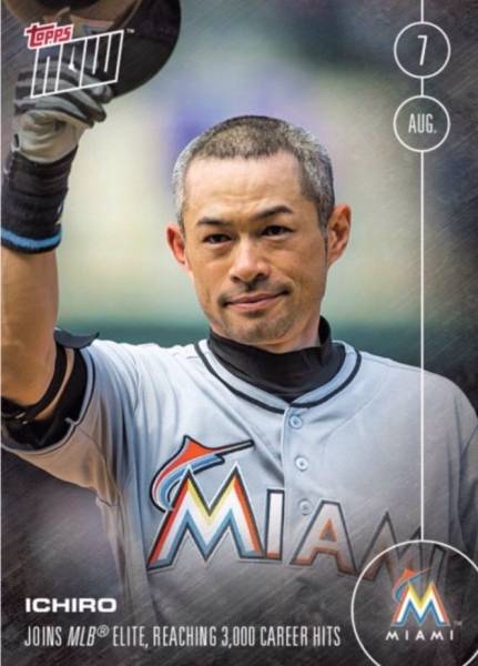 送料無料!【超限定品】イチロー2016TOPPS NOW 3000本安打記念 イチロー
