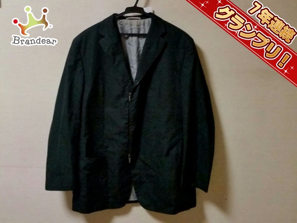 ジルサンダー ジャケット 52 メンズ 黒 春・秋物/ジップアップ