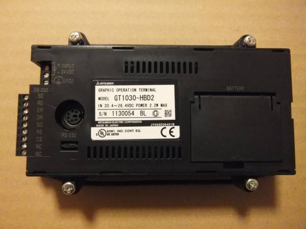 三菱　タッチパネル GT1030-HBD2　中古美品