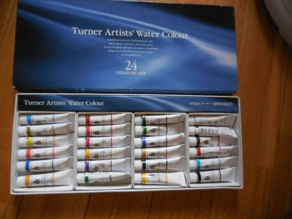 ターナー■専門家用透明水彩絵具24色(5ml)　ほぼ未使用_1