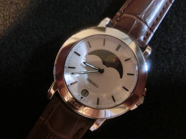 セイコー　プレサージュ　ムーンフェイズ　美品　6F28-7000