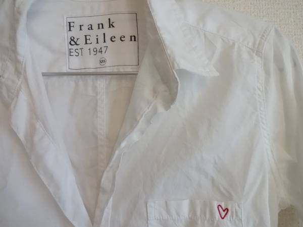 レア　フランクアンドアイリーン Frank&Eileen ハート刺繍 XXS