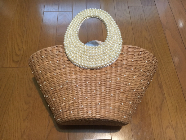 ノースコーナー パールカゴバッグ ブラックレース
