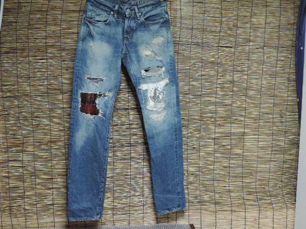 HYSTERIC GLAMOUR ヒステリックグラマーCR加工スリムデニム 29