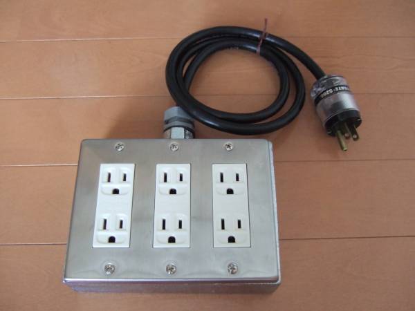 プロケーブル 新型シールド重鉄タップ・六個口 ケーブル長 1.0m