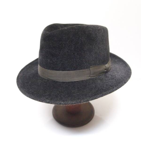 ビンテージ ドイツ製 Rockel ファーフェルトハット グレー [57]