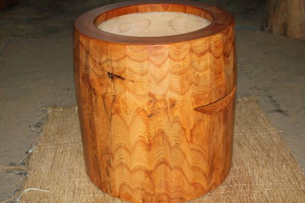 ◎欅餅つき臼・尺５臼２升用大・新品・送料無料・即決28b150-09