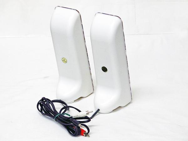 フィフティ 2.1chアンプ内蔵スピーカー DSP-2809V-WH イルミ付