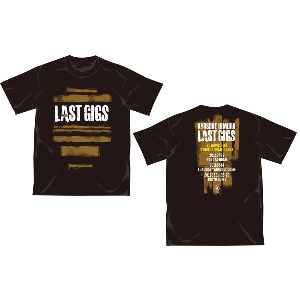 氷室京介 LAST GIGS Tシャツ 大阪限定 Mサイズ tシャツの gigs last -氷室