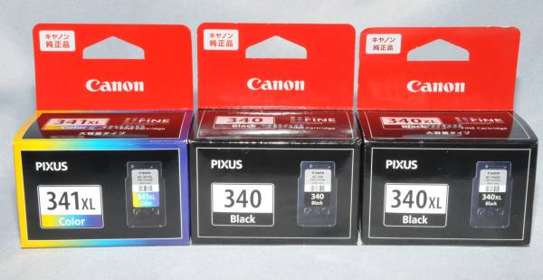キヤノン純正インク 341XL+340+340XL 未開封 インクジェット