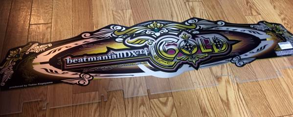 □KONAMI beatmania IIDX 14 GOLD 筐体パネル beatmaniaIIDXアーケード