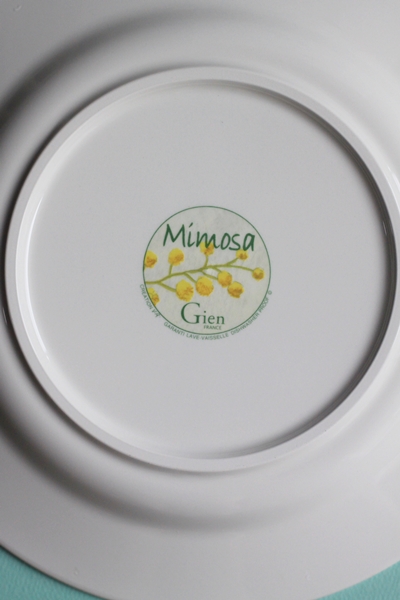 ♪Gien Mimosa ジアン ミモザ プレート お皿 ペア 約22cm♪個人保管品