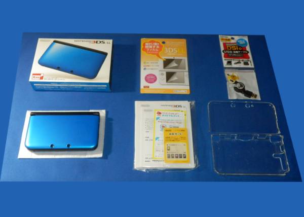 旧型 3dsll ブルーブラック 中古品 おまけ