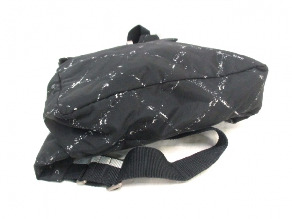 シャネル リュックサック 旧トラベルライン 黒×白 ナイロン