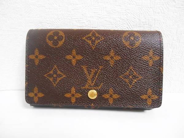 ルイヴィトン◇モノグラム◇二つ折り財布◇中古◇い185 ご入札・ご質問