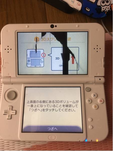 【ジャンク】 New 3ds LL 上部液晶画面割れ