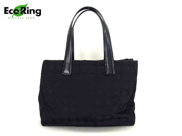 1円 シャネル ニュートラベルライン トートバッグ ブラックBV073