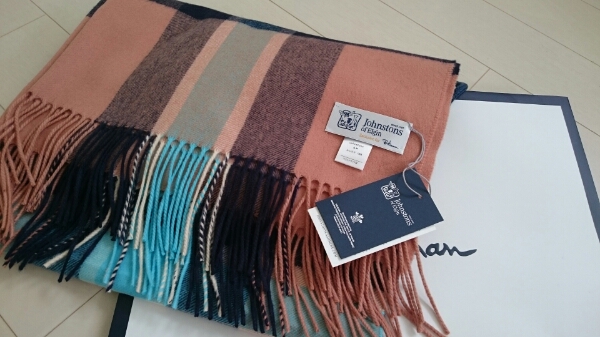 16AW今季ロンハーマン別注ジョンストンズ カシミヤ ストール