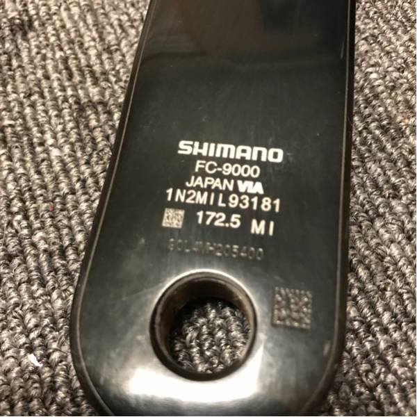 SHIMANO DURA-ACE FC-9000 クランクアーム 172.5mm シマノクランク FC-9000 dura aceデュラエース ロード 11s 52-36