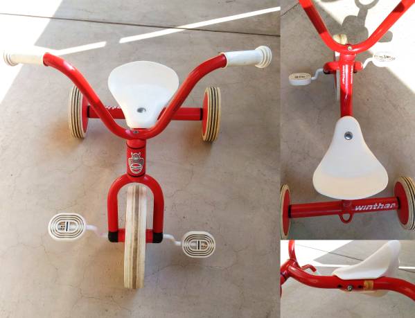 Winther ウィンザー社 ☆ペリカン三輪車 Vハンドル☆赤 ウィンザー社