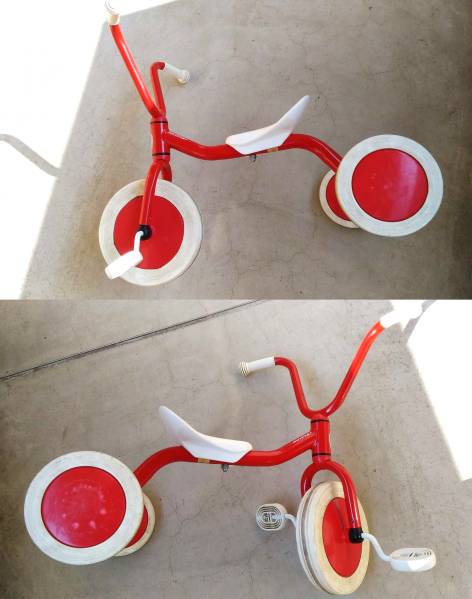 Winther ウィンザー社 ☆ペリカン三輪車 Vハンドル☆赤 - ペリカン