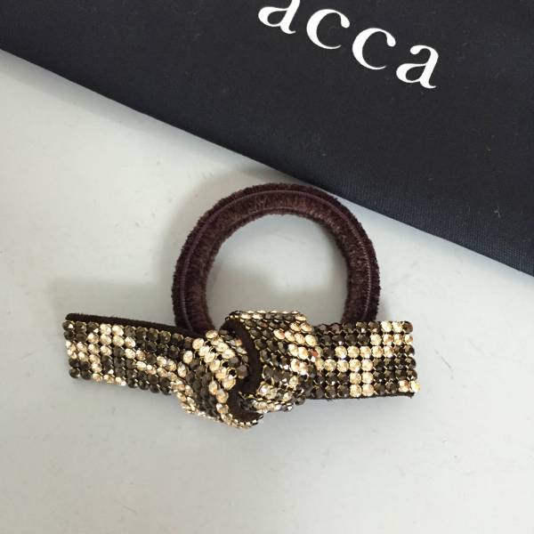 acca ヘアゴム リボンゴム　ブラック　ブリジット アッカaccaヘアアクセサリー/ブリジットリボンゴム/アレク ヘア