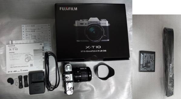 X-T10 FUJIFILM シルバー 富士フイルム ボディ ミラーレス一眼 レンズ