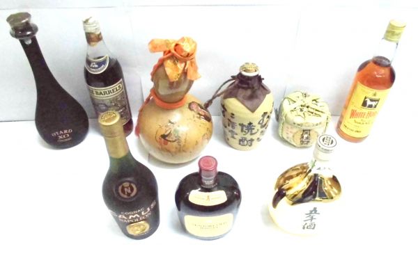 酒 CAMUS・SUNTORY・OTARD・WHITH HORSE 等 9本セット 4CZZ-067