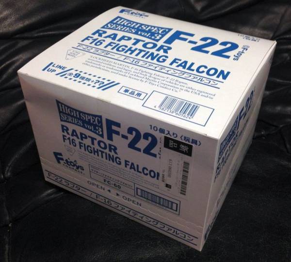 F-toys 「F-22 ラプター/F-16 ファイティングファルコン」 BOX