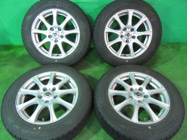 冬アルミ4本set！DL DSX2 205/60R16 SAI プリウスα ジューク 5穴