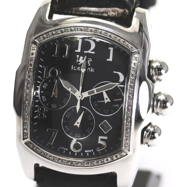 【アイスリンク】 ファットアイス クロノグラフ クォーツ メンズ