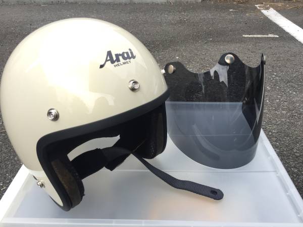 Arai アライ Classic SW アイボリー Mサイズ、シールド付き