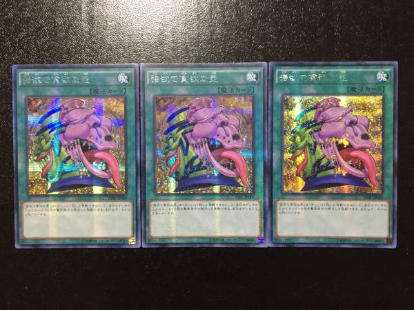 遊戯王 アジア版 強欲で貪欲な壺 シークレット 3枚セット 遊戯王