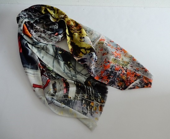 パズキ PAZUKI*総柄プリントストール*ショール羽織マフラー1016