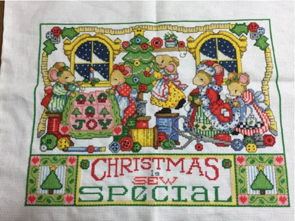 クロスステッチ完成品クリスマス クロスステッチキット完成品