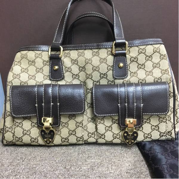 GUCCI】グッチ ハンドバッグ GG【美品】 ブランド別 かばん、バッグ 