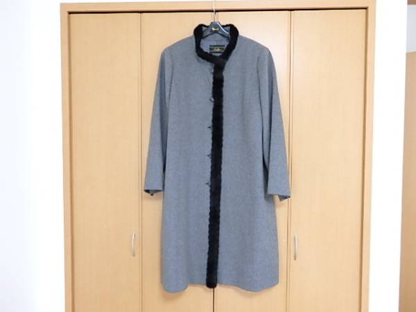 【美品】レリアン　カシミヤ100％　コート　サイズ13　XL レリアン カシミヤ 100% コート サイズ13 + XL レリアン☆カシミア100