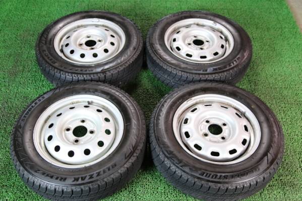ブリヂストン 145/80R13 ホイール付スタッドレス4本SET 軽自動車