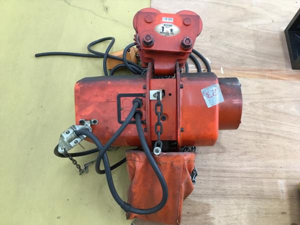☆格安売切!! ニッチ 電動チェーンブロック 1t Z041496 No.33